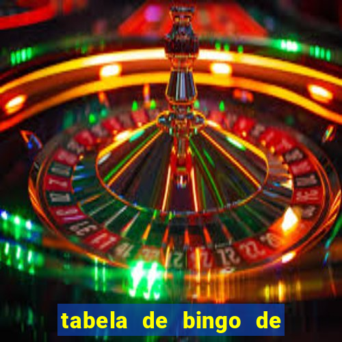 tabela de bingo de 1 a 100