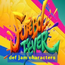 def jam characters